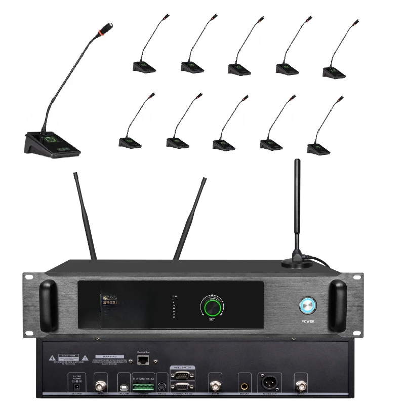 

VD-705 UHF Wireless Conference System 640-690mhz Professional Cordless