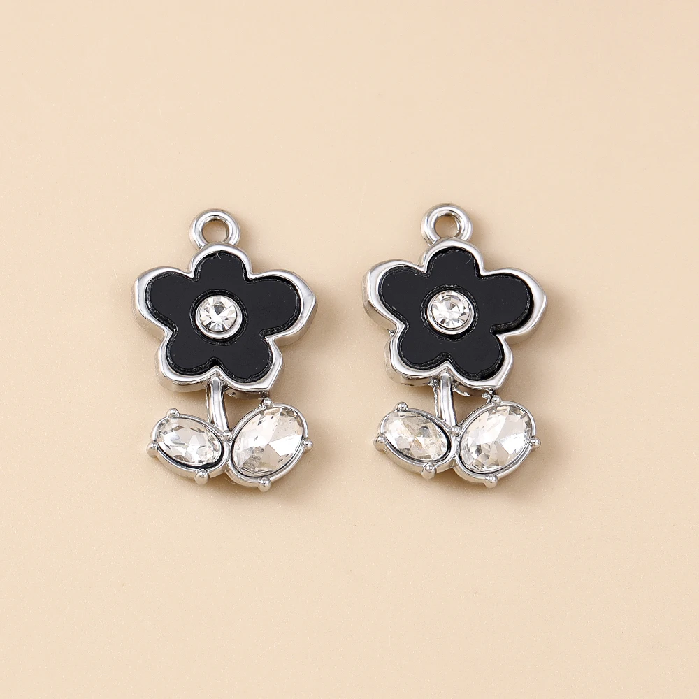 5 Stück Exquisite Klare Kristallblumen-Anhänger für Ohrringe, Halsketten, Armbänder, DIY-Schmuckherstellung, Handgemachtes Kunsthandwerk – Detail 5