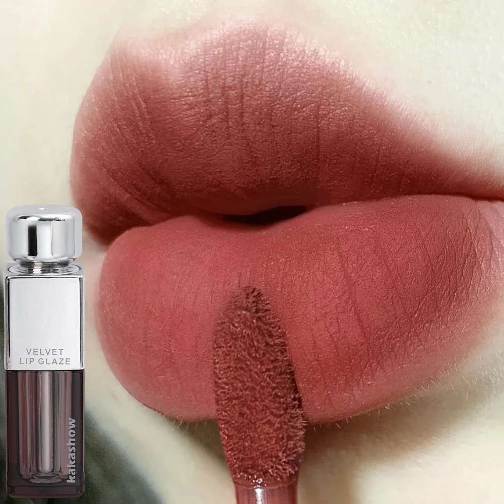 Rouge à Lèvres Liquide Anti-Adhésif, Maquillage, Cosmétique Coréen, Boue, Velours Imperméable, Nude, Rouge, Marron, Rose, 256