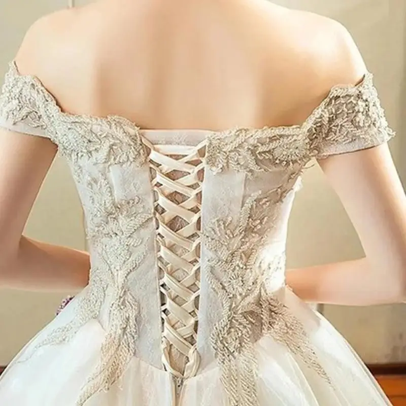 39BD Satined Corset Laceup Back Kits for Wedding Gown Corset Back Set 4Meters Length
