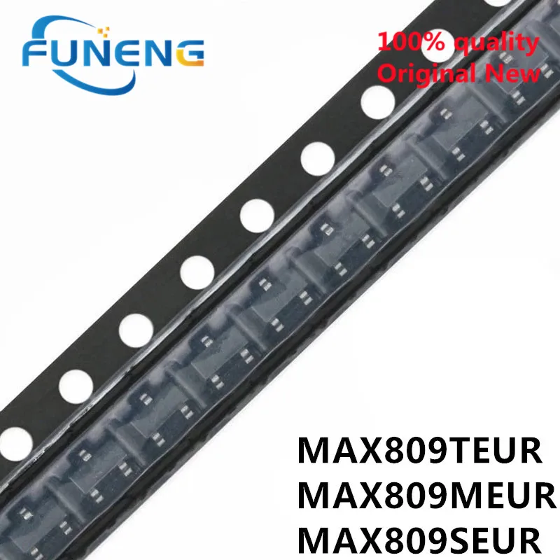 100PCS   New MAX809 MAX809T MAX809TEUR ACAA MAX809 MAX809M MAX809MEUR ABAA MAX809SEUR MAX809S ADAA SOT-23 Patch Reset Chip