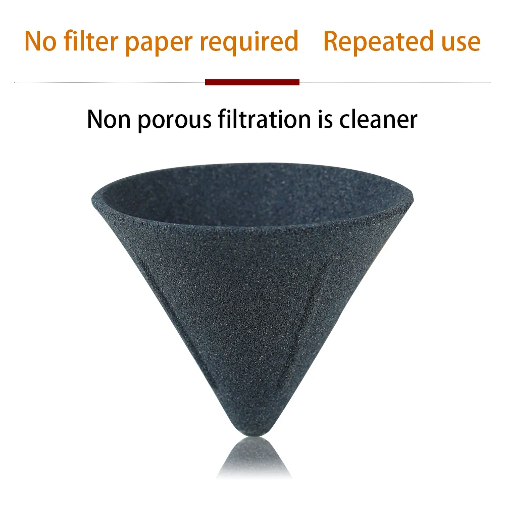 1pc Microporous Ceramic Coffee Filter, Handmade Coffee Drip Cup, No Need for Filter Paper, Reusable Suitable for Tea and Coffee
