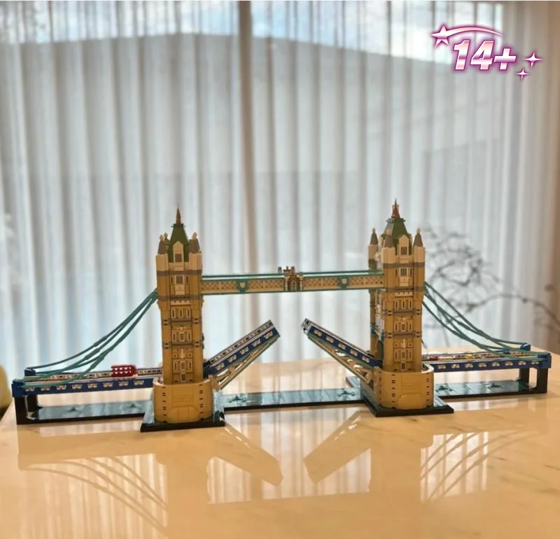 2026 new Thames River Bridge Simulation Block Model, Desktop Large Building Toy 3745pcs Adult  Party Christmas Gifts