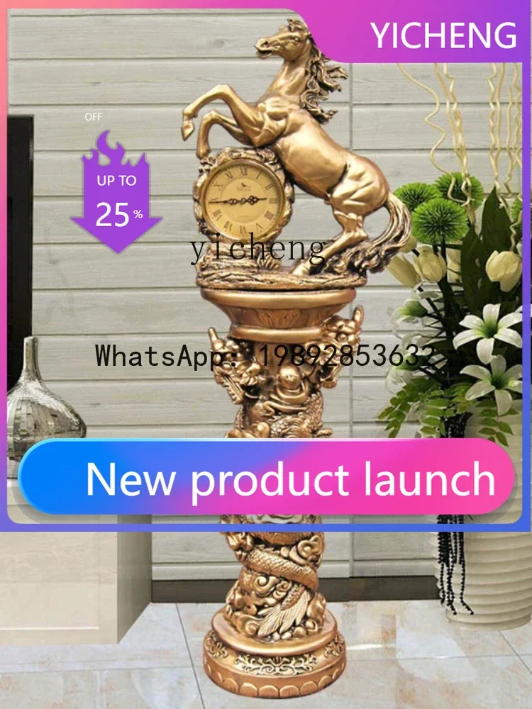 

LYY Living Room the Grandfather Clock European Style Villa Standing Grandfather Clock Modern Simple Clock Fashion Vertical Watch