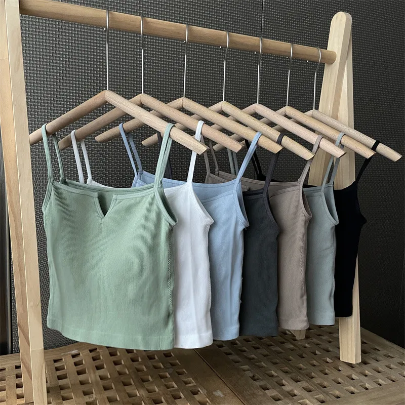 

Тонкое нижнее белье с v-образным вырезом на бретельках Brtte Boting, внутренняя одежда для девочек, студентов, небольшой жилет с запахом на груди, однотонный, для поездок на работу...