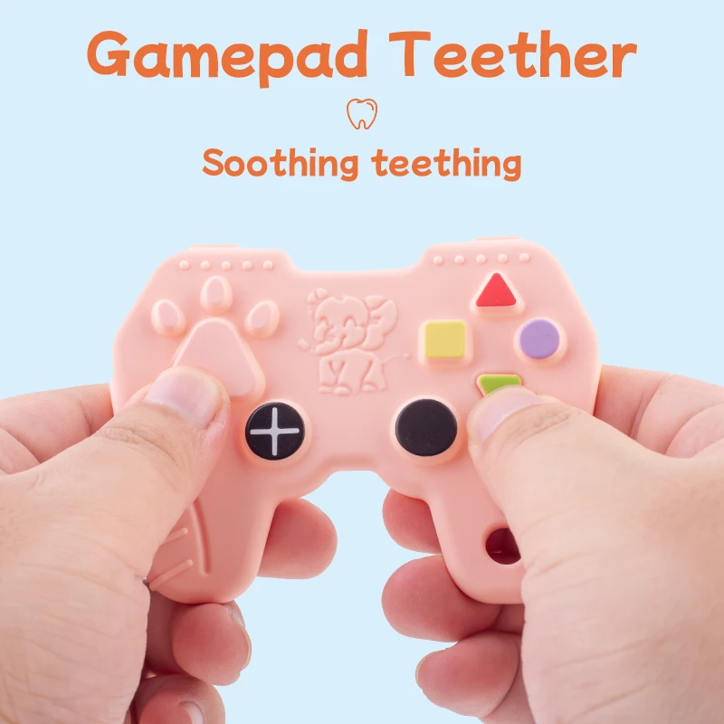 

2024 Новый силиконовый игровой контроллер-прорезыватель для детей — кнопки сжатия, многофункциональная игрушка для снятия стресса и средство для прорезывания зубов для детей
