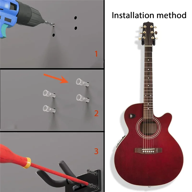 

B-Est Музыкальный инструмент Настенный крючок для дисплея для электрогитары, акустики, бас-гитары и гавайской гитары