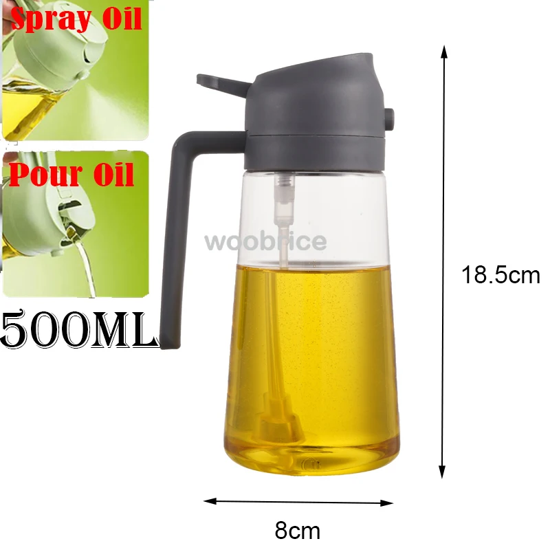 2in1 Keuken Spray Olie Dispenser Olie Sproeier Polijstmachine Of Alleen Spray voor Lucht Friteuse Salade Grillen Roosteren Koken Keuken Acce