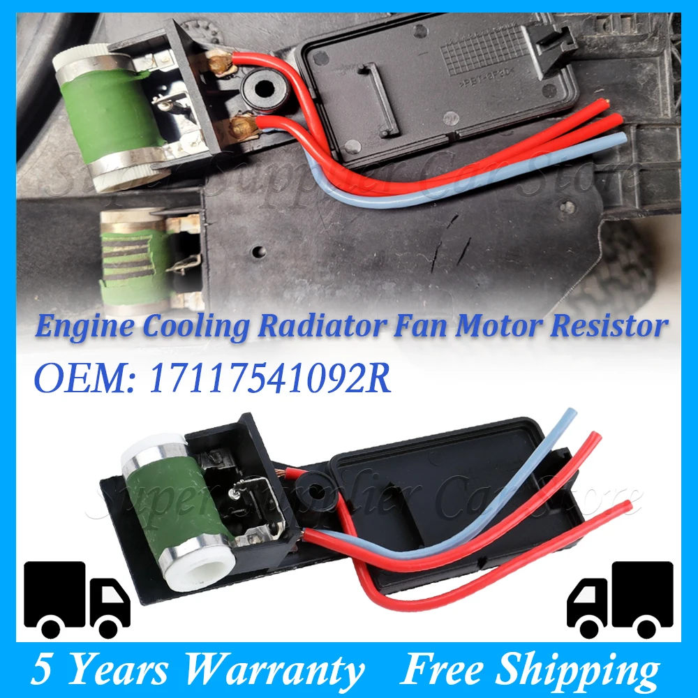 

1 шт. резистор вентилятора охлаждения двигателя автомобиля для BMW Mini Cooper R50 R52 R53 2003 2004 2005 2006 2007 2008 17117541092R