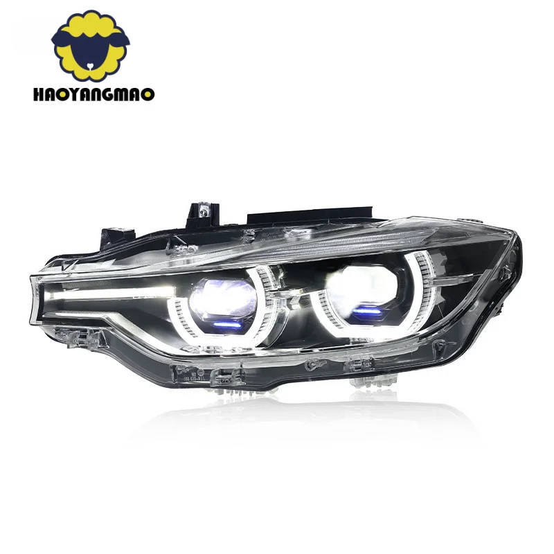 

Suitable for 13-18 3 Series F30 Headlight Assembly Modified Lens LED Spoon Daytime Running Light Steering Laser