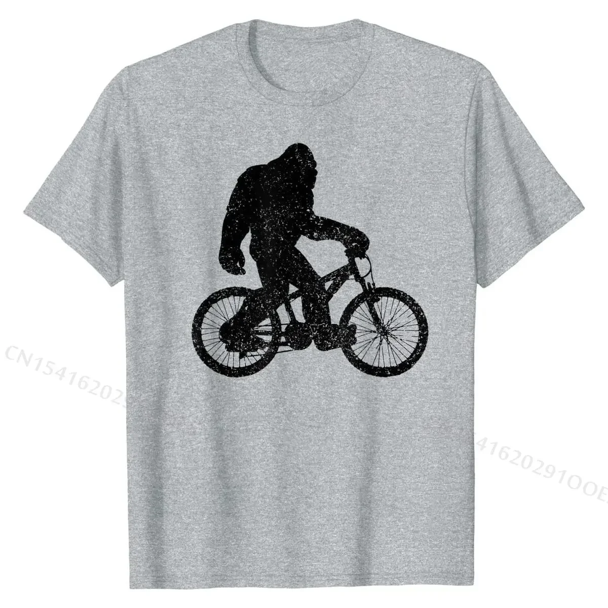 Mountain Bike Bigfoot MTB Biking Cycling Funny Biker Gift T-Shirt Casual Customized T Shirt Family Cotton Men Tshirts