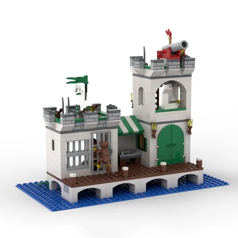 Pirates Model Moc Building Bricks Imperial Outpost Model Technology Modular City Street Blocks Gifts Christmas Toy DIY Assembly