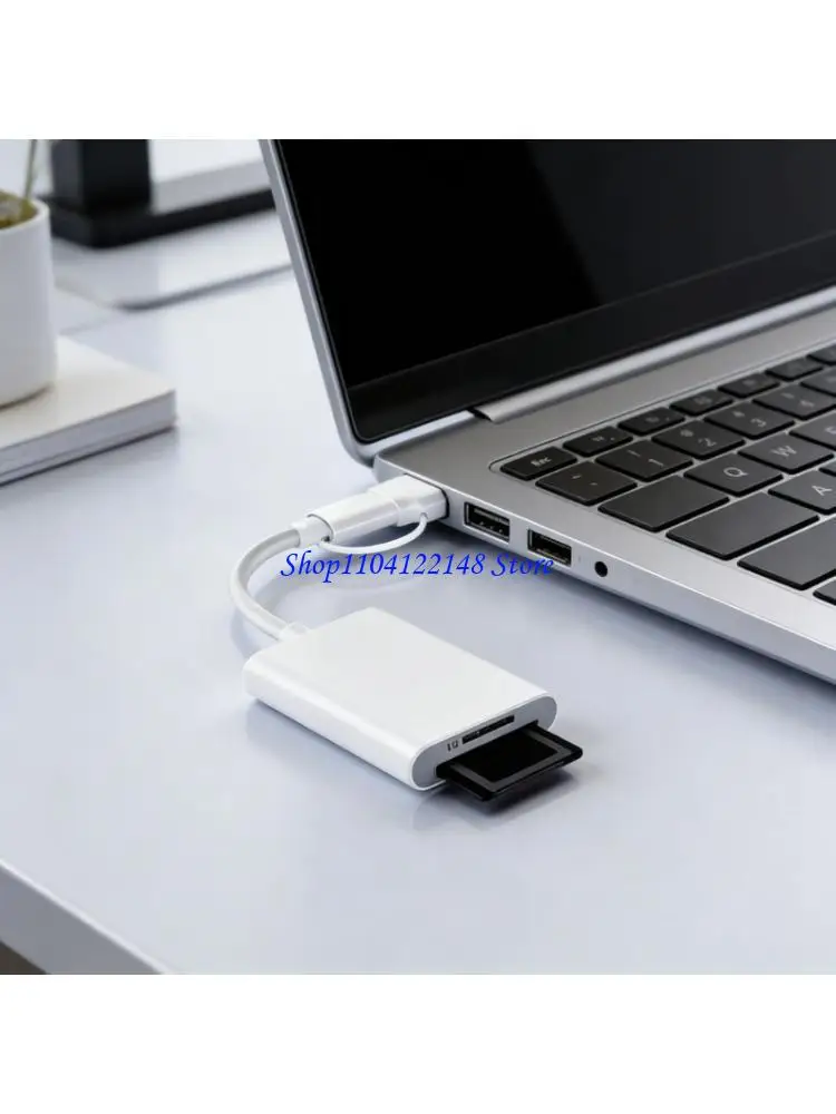 P9FA 2 in 1 Lightweight USB Type C to Memory Card Reader Converter Replacement For Phone Computer Tablets Accessories