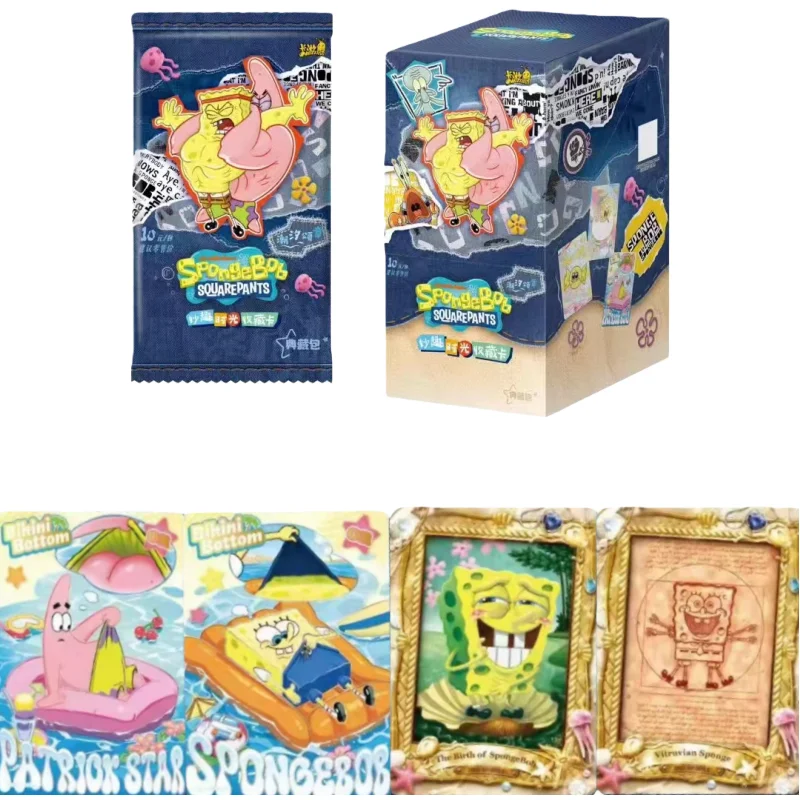 

KAYOU Новый официальный подлинный аниме Губка Боб Квадратные штаны Fun Time Collection Pack Коллекционная карта Second Bullet