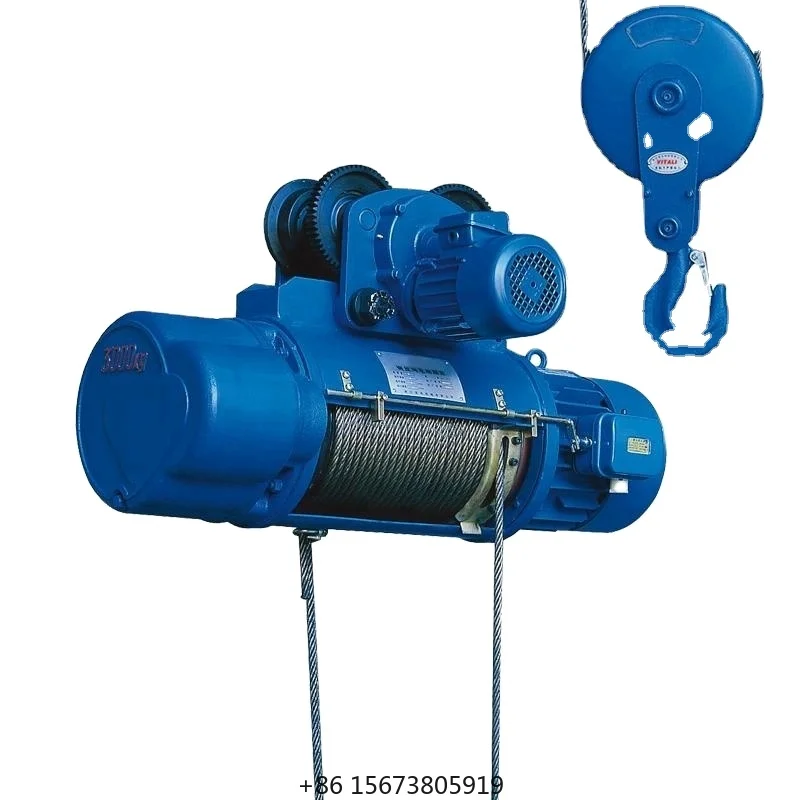 500kg Steel New 9m 380v Trolley Wire Rope Electric Hoist Electric Winch for Manufacturing Plant