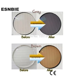 ESNBIE Customized Photochromic Lenses Prescription Lens for Eyes Protection 1.56 Index Aspheric Lens CR39 SUNGLASS Color Lens