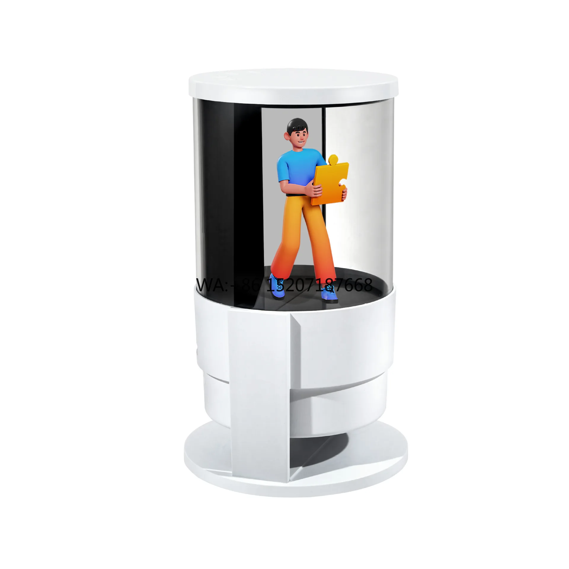 3D Holographic Fan Speaker Screen Cool 3D Desktop 360 Degree Best Viewing Experience Other Advertising Devices