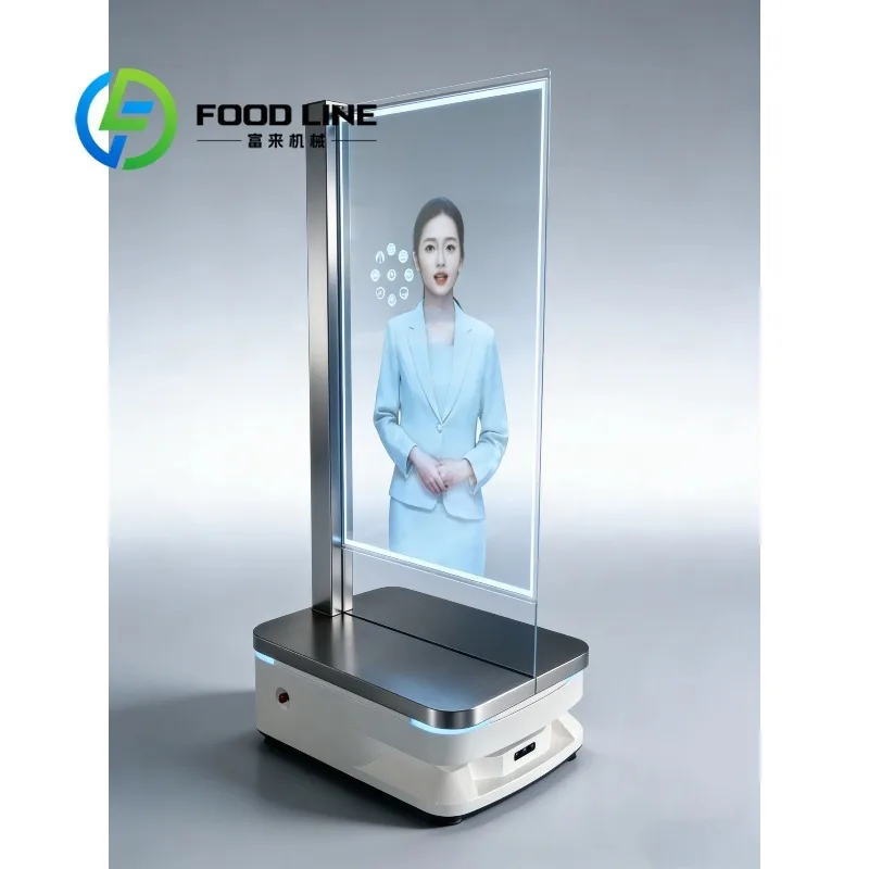 55inch OLED Digital Signage AI Robot Featuring Autonomous Navigation Automatic Charging and Continuous Video/Ad Playback