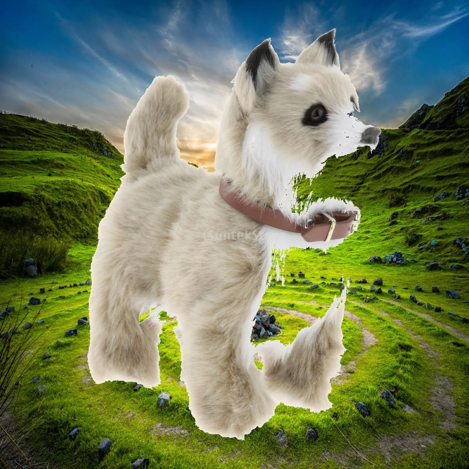 Soft Electronic Pet Interactive Early Learning Battery Operated Puppy Toy Stuffed Animals Doll for Christmas Present Boys Girls