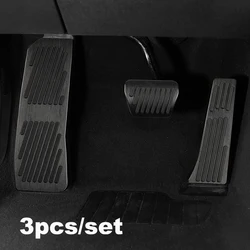 3PCS Car Pedal Covers Non-slip Aluminum Alloy Brake Pad Cover For BMW X5 G05 G06 G07 E90 F01 F07 F10 F11 F30 F48 G01 G20 G30 LHD