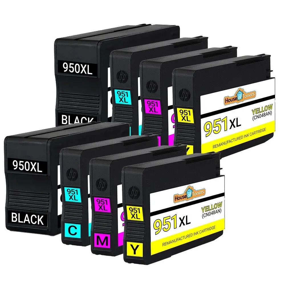 Imagem -02 - Pacote 950xl 951xl Cartuchos de Tinta para hp Officejet Pro 251dw 276dw 8100 8600 8