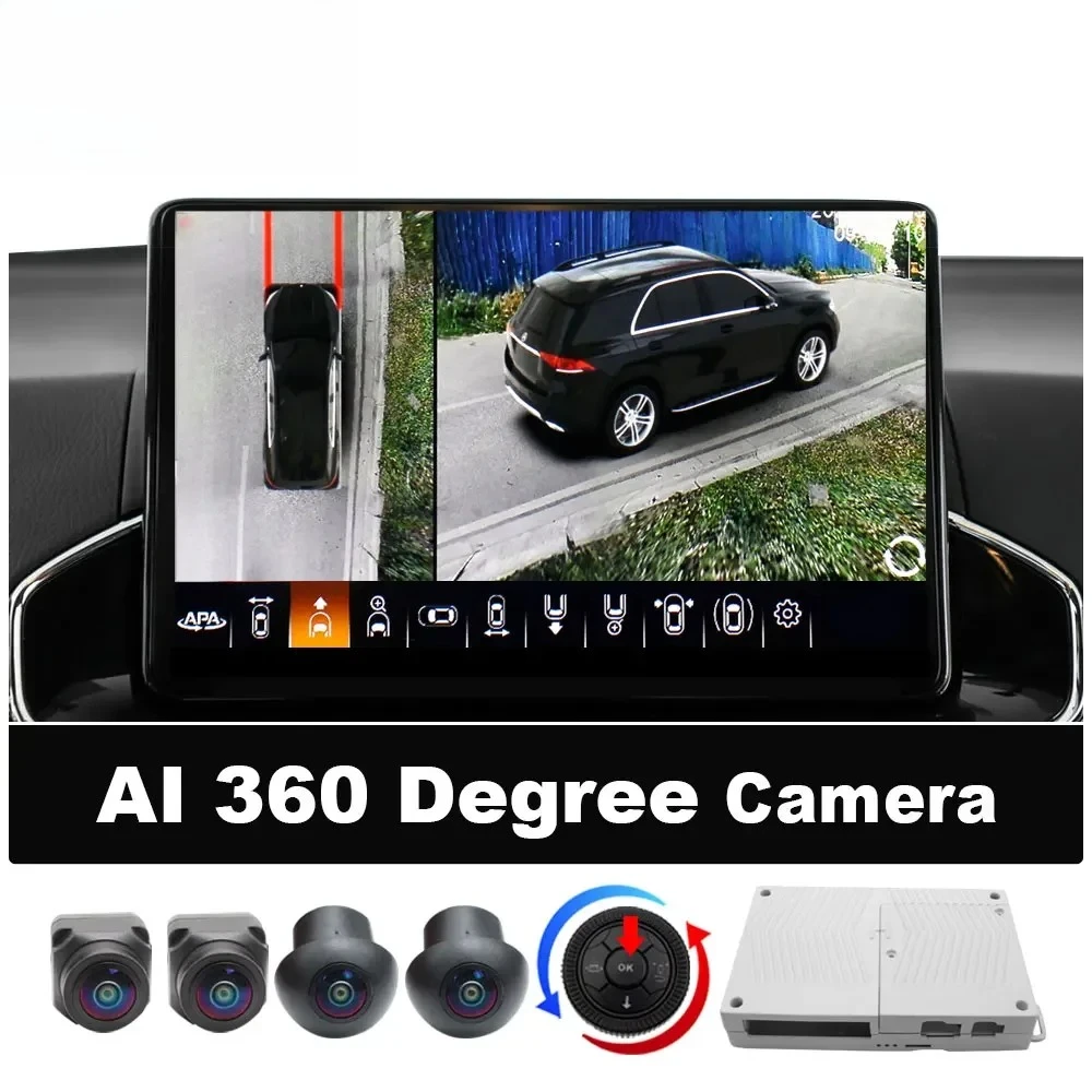 Smartour 1080P AHD 4K 3d 360 car    system  DVR AI Rear View    Recording Parking bird view System aid