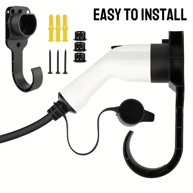 Support mural pour chargement de voiture électrique, support de câble de chargeur EV, prise de tête de pistolet universelle pour connecteur de Type 2, prise ue