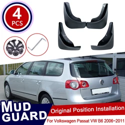 Car Mud Flaps For Volkswagen Passat VW B6 2006~2011 2010 2008 2007 Accessories Front Rear Mudguard Splash Guards Fender Mudflaps