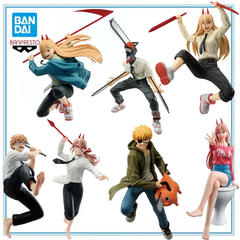 

BANDAI BANPRESTO Original in Stock Vibration Stars Chainsaw Man Denji Power Anime Action Figure Garage Kit Gifts Toys Model