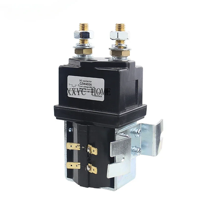 

SW200 400A DC Contactor Normally Open 12V 24V 36V 48V 60V 72V DC Contactor CZW400A For Forklift Handling Wehicle Car Winch