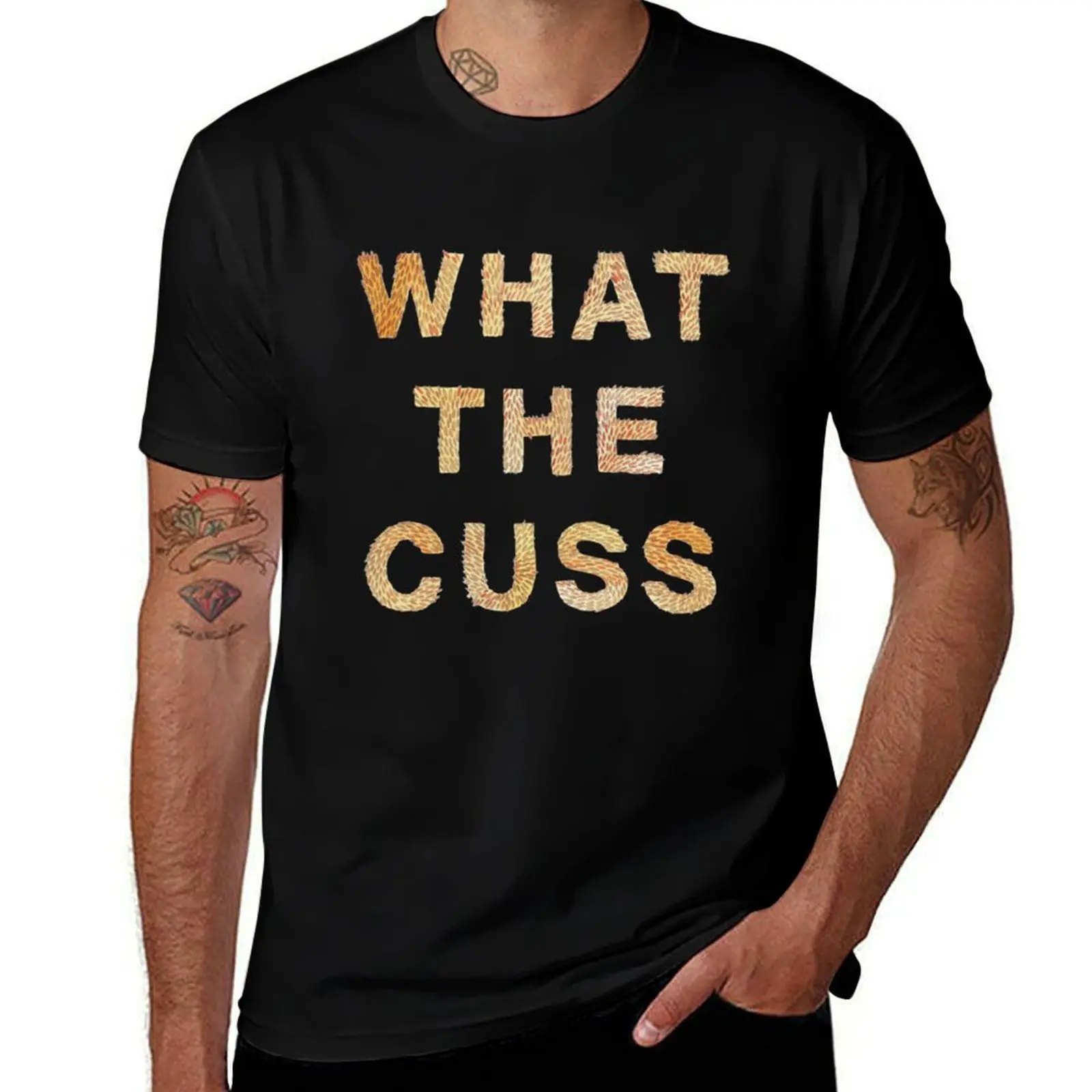 What the Cuss T-Shirt Summer Print Short Sleeve Tee T-Shirt