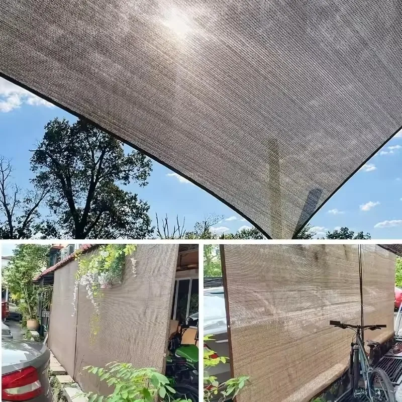 Sunshade Net Anti-ultraviolet Awning Plant Cover Net for Outdoor Garden Courtyard Swimming Pool Balcony Shade Cloth
