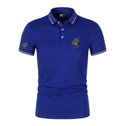 2024 Fashion Summer Sports Shirt Men's Polo Casual T-shirt Street Clothing Polo Men's Top T-shirt