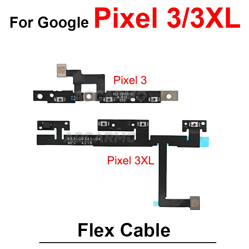 Power Volume Buttons Flex Cable For Google Pixel 2 3 4 XL 2XL 3XL 4XL 4A 4G/5G 5a 6A 6 7 Pro Replacement Part