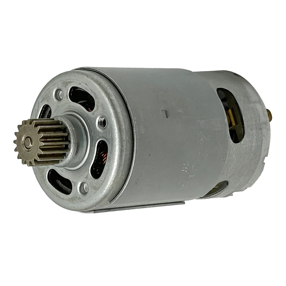 12V 550 Motor With 16 Teeth For Electric Ratchet Wrench Power Tool Replacement Accessory Silver Metal DC Engine Part