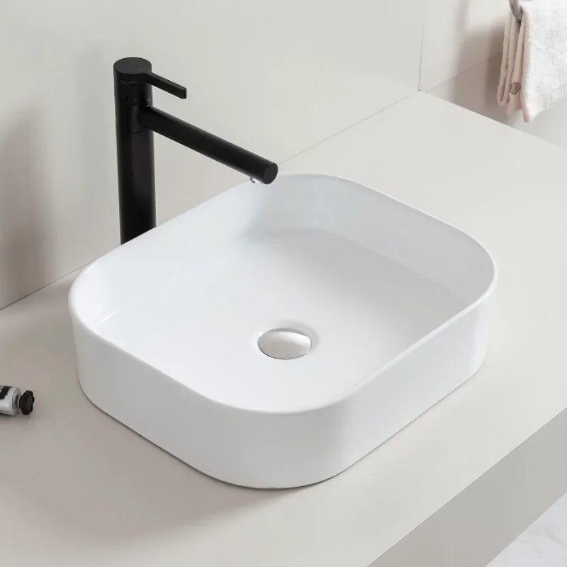 Modern Ceramic Basin Wall Hanging Simple Basin Bathroom Basin Household Balcony Basin Sink