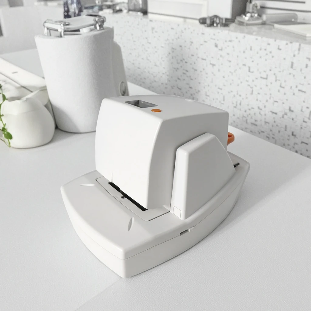 DJ-70 Portable Electric Stapler Heavy-Duty 70 Sheet Automatic Flat Stapling No Paper Jamming Manual Power Desktop Stapler