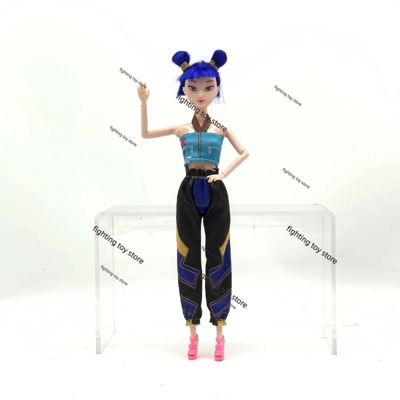 @%_ 새로운 11인치 K팝 데몬 헌터즈 액션 피규어 새로운 K-POP 데몬 슬레이어 비닐 인형 루미밀라 조이 데스크탑 장식품 어린이 선물용