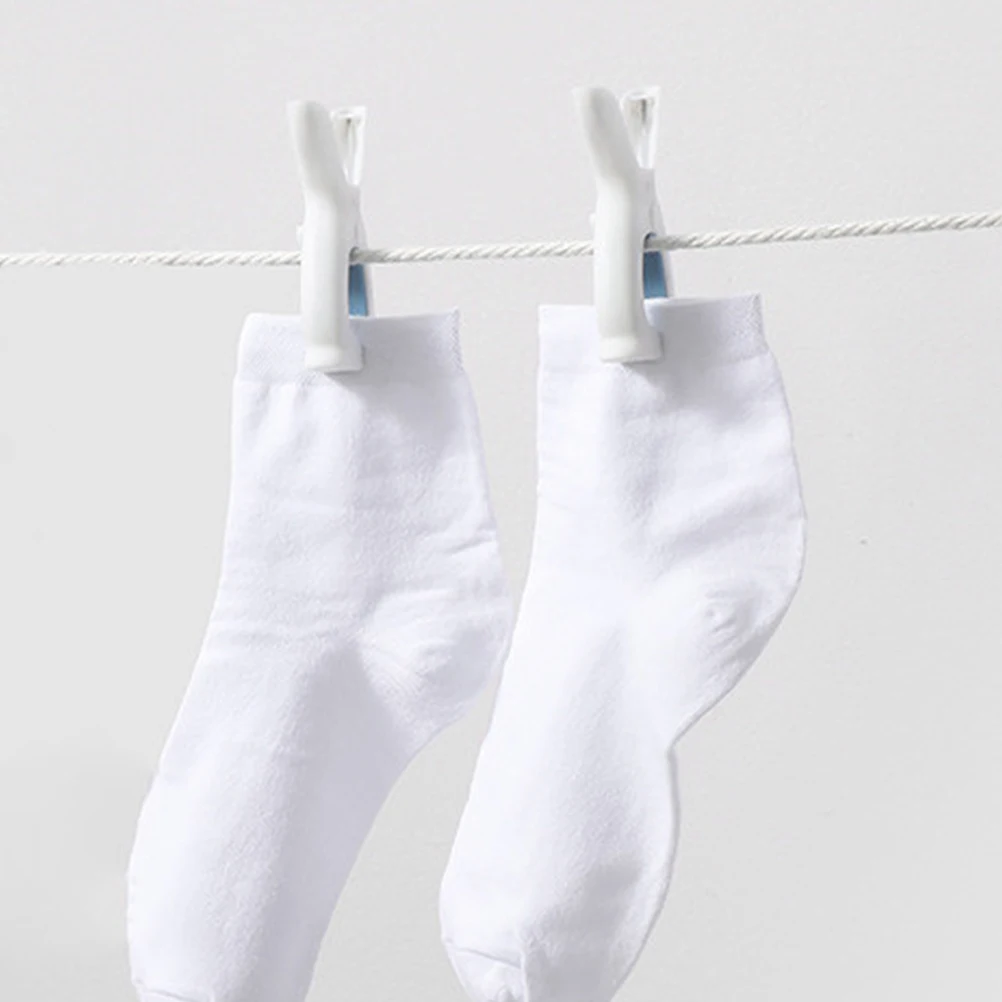 4 pezzi clip per vestiti in plastica antivento perni da bucato antiscivolo resistenti per asciugamani trapunte leggings set di mollette robusti portatili