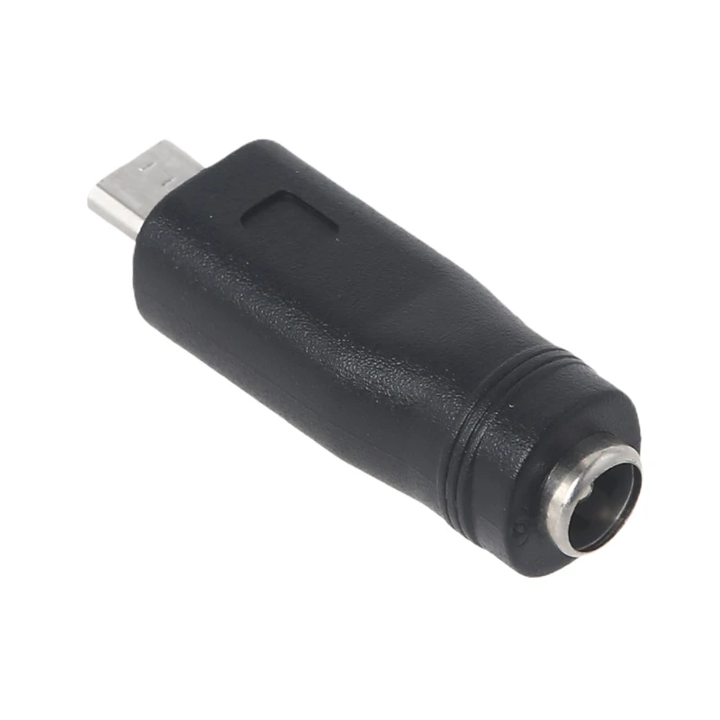 USB tipo C/Micro USB macho a DC 5,5x2,1mm conector hembra CC adaptador de corriente Jack de barril de carga para teléfono tableta MP3 MP4