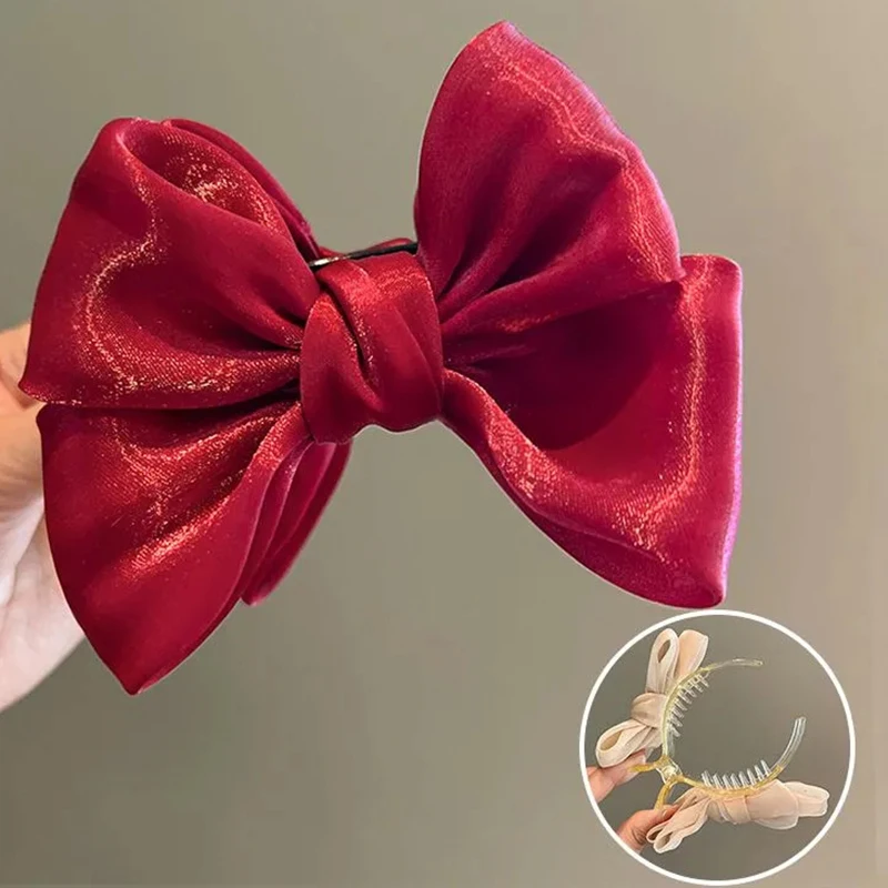 Мини-маленькая сетчатая заколка для волос в форме бабочки, заколка в виде сладкой акулы для булочки, толстая заколка для волос, аксессуар