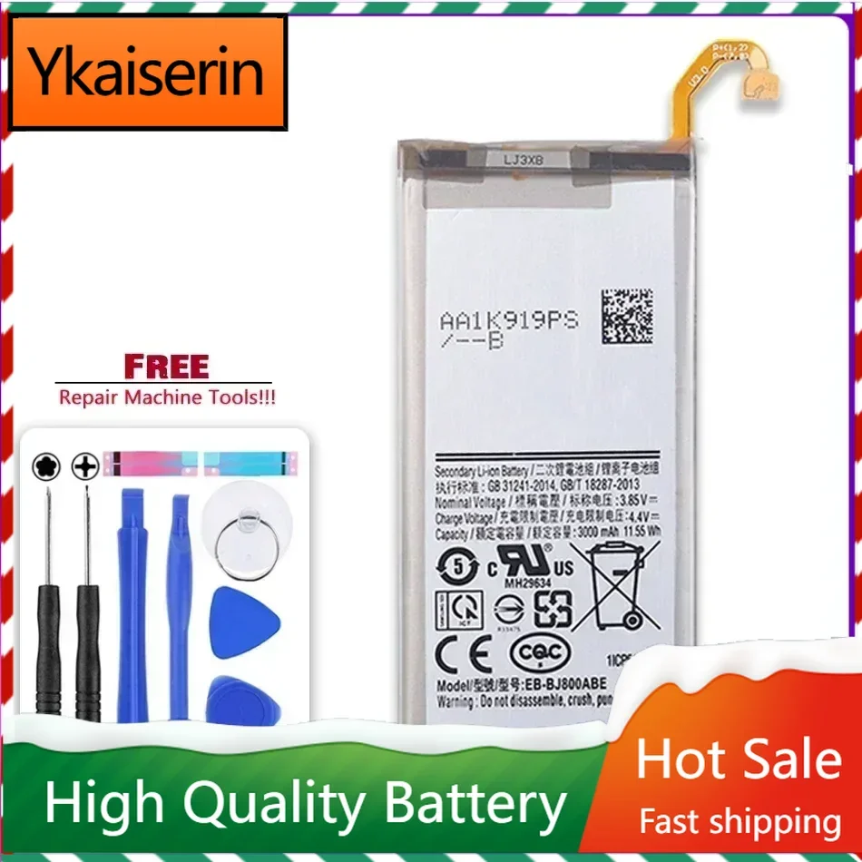 EB-BJ800ABE 3000Mah Battery for Samsung Galaxy A6 (2018) SM-A600 A600F J6 J 6 J600F High Quality Portable Bateria Warranty