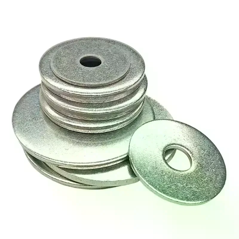 40 Pcs M6 Flat Washers - Galvanized Thickened Metal Spacers For Indoor & Outdoor Use Rustproof