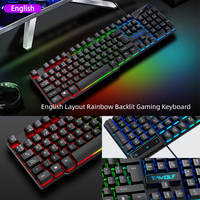 2025 4-in-1 Set Gaming Combo Keyboard USB 4-color Breathing Light Mouse 3.5mm Gaming Headset Gaming Speaker Anti-slip Mouse Pad