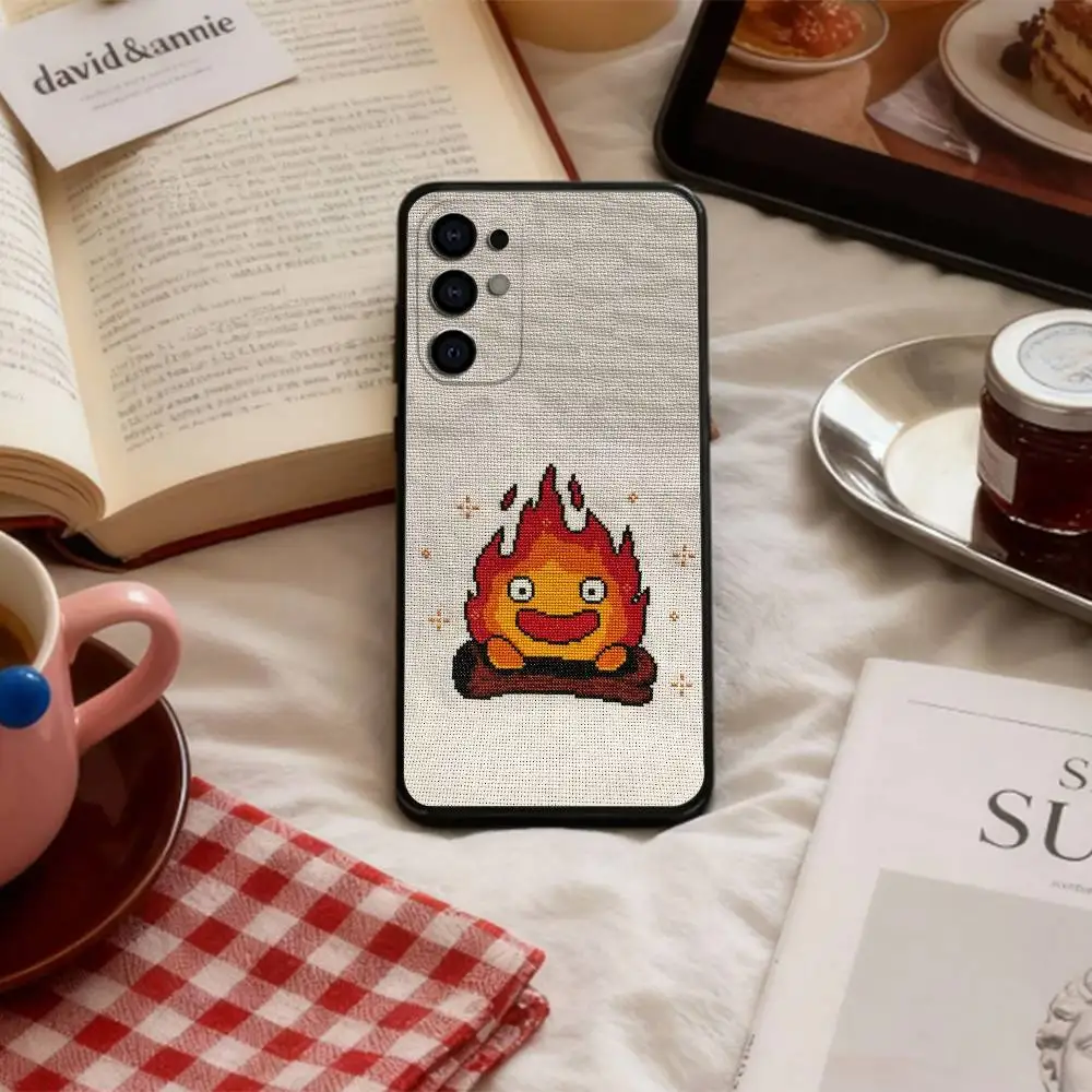 Anime Cute C-Calcifer    Phone Case For Samsung S 25,24,23,22,30,21,10,9,Ultra,Plus,Lite,FE,4,5 G Soft Black Case view 5