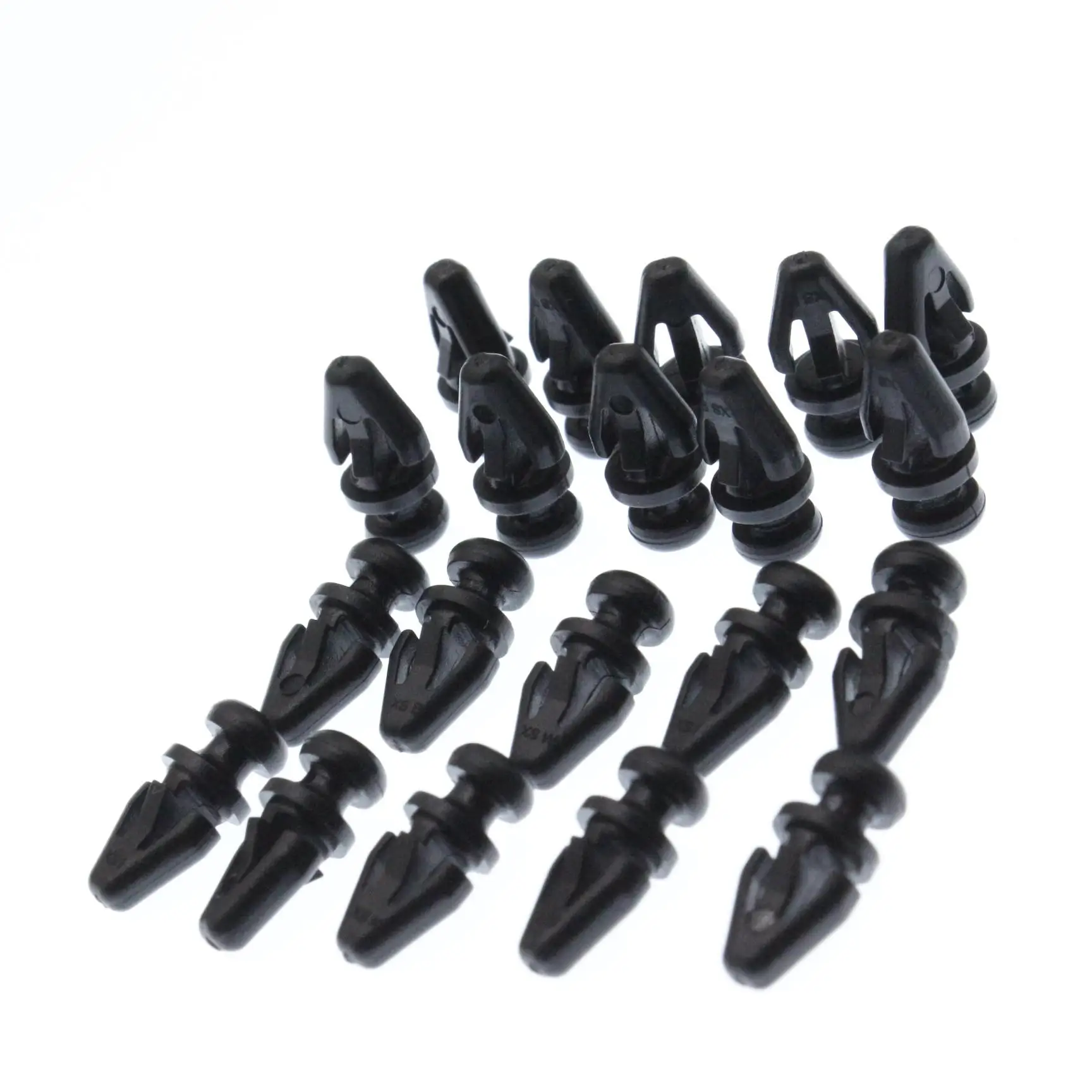 

20 Pcs Door Trim Mounting Clips Gasket Retainer Fastener Black Nylon Push Pin Fit For Ford Mondeo 2002-2007 1042065