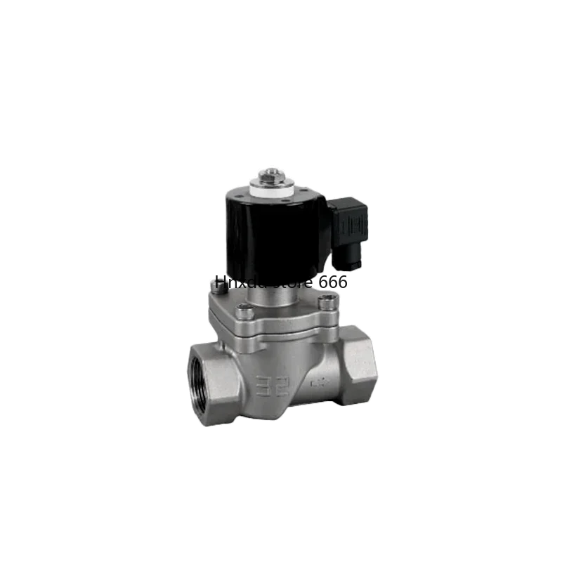 Normally closed stainless steel thread buckle steam valve pilot-operated high temperature  electromagnetic 220v24 piston