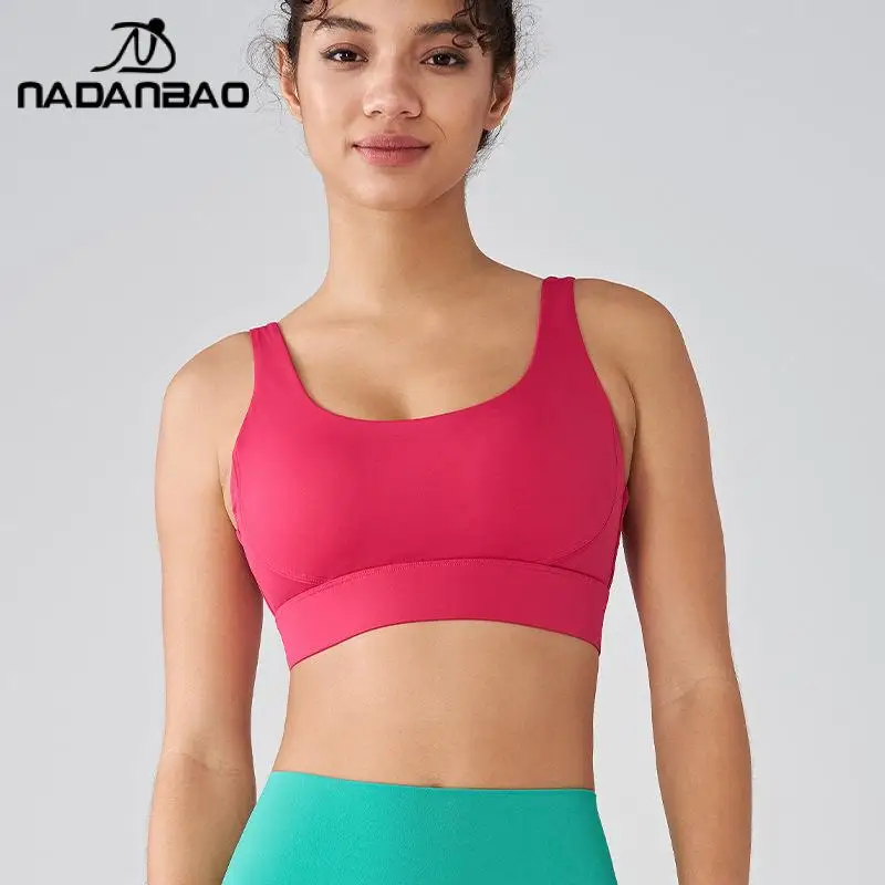 

Nadanbao Sports Underwear Women's Fixed One-piece Chest Mat Yoga Clothing Vest High-strength Shockproof Vest Women's Clothing