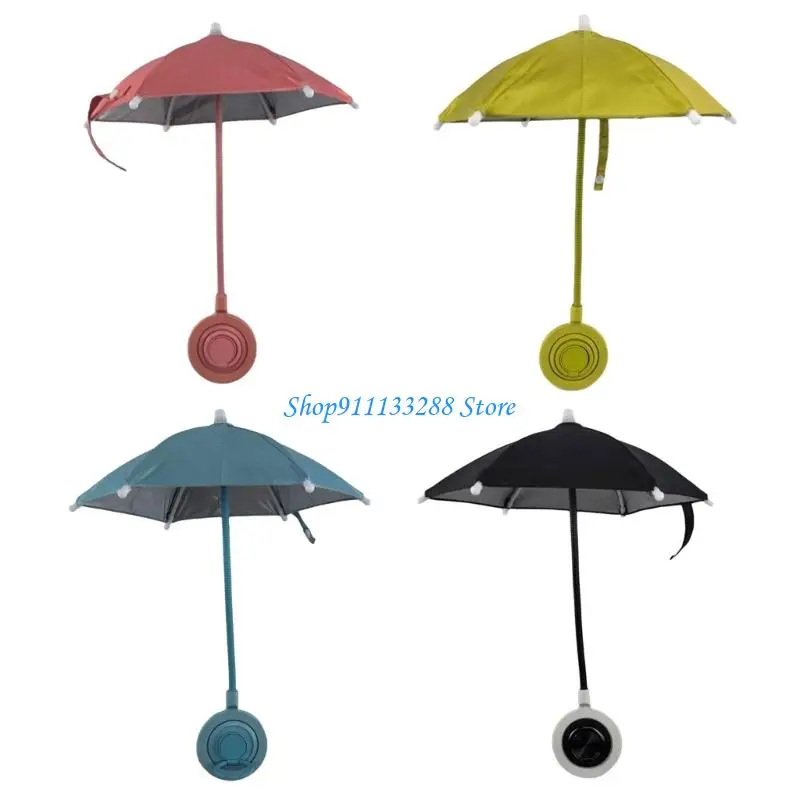 G88D Umbrella Phone Stand for Sun Protections,Adjustable Sun Shade for Smartphhone Heat-Resistant