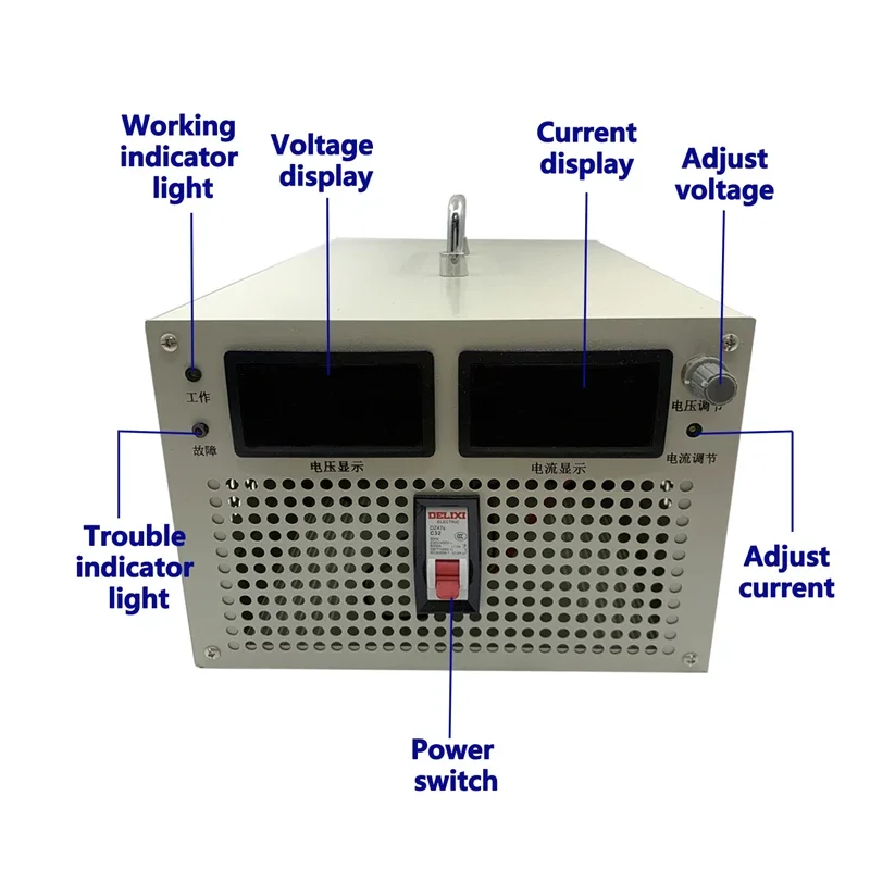 6000W Adjustable Switching Power Supply AC 110V/220V/3P 380V to DC 0-24V 36V 48V 60V 80V 90V 100V 220V 300V 400V 500V 1000V